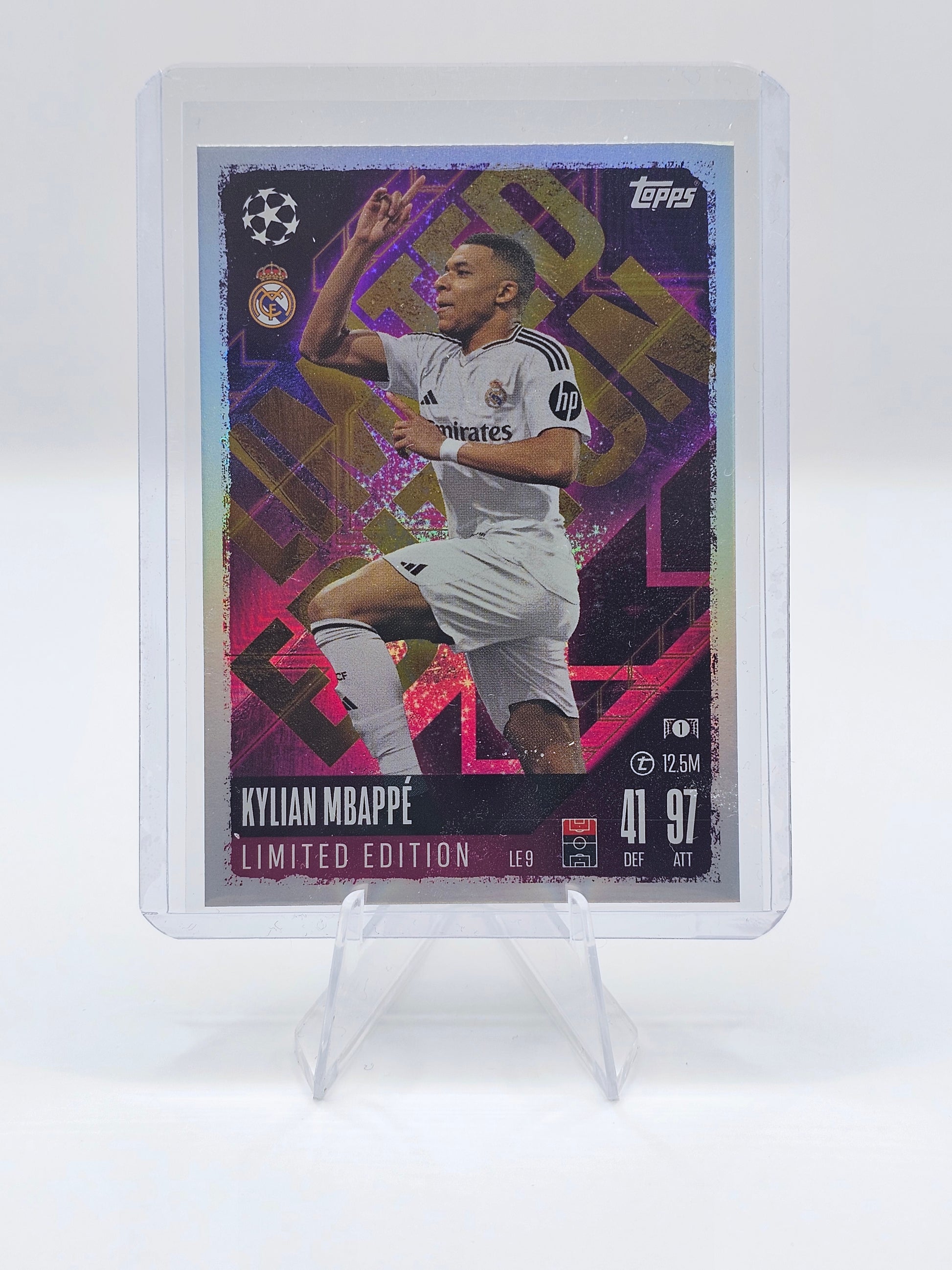 mbappe limited edition card Kylian Mbappe Limited Edition Card Number #LE9