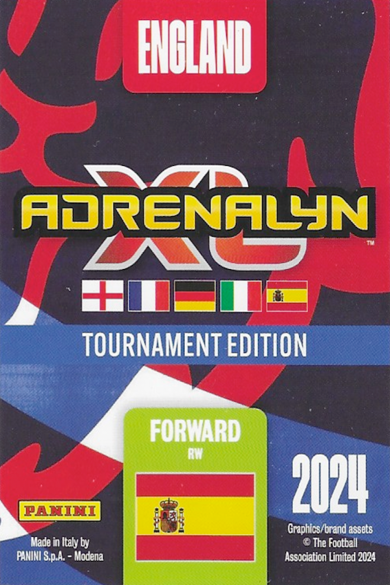 Lamine Yamal Rising Star #243 Card - Adrenalyn XL 2024 England Tournament Edition (Spain)