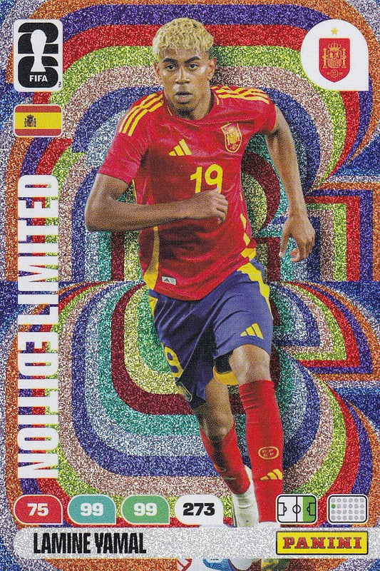 Lamine Yamal Limited Edition Card - FIFA 2026 World Cup - Panini Adrenalyn XL - Spain