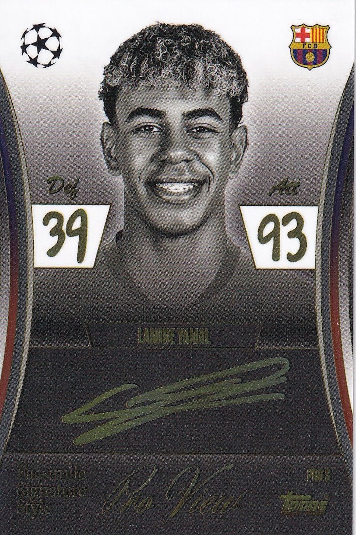 Lamine Yamal Pro View Signature Style Card #PRO3 - Topps Match Attax 25/26 (2025/2026), FC Barcelona
