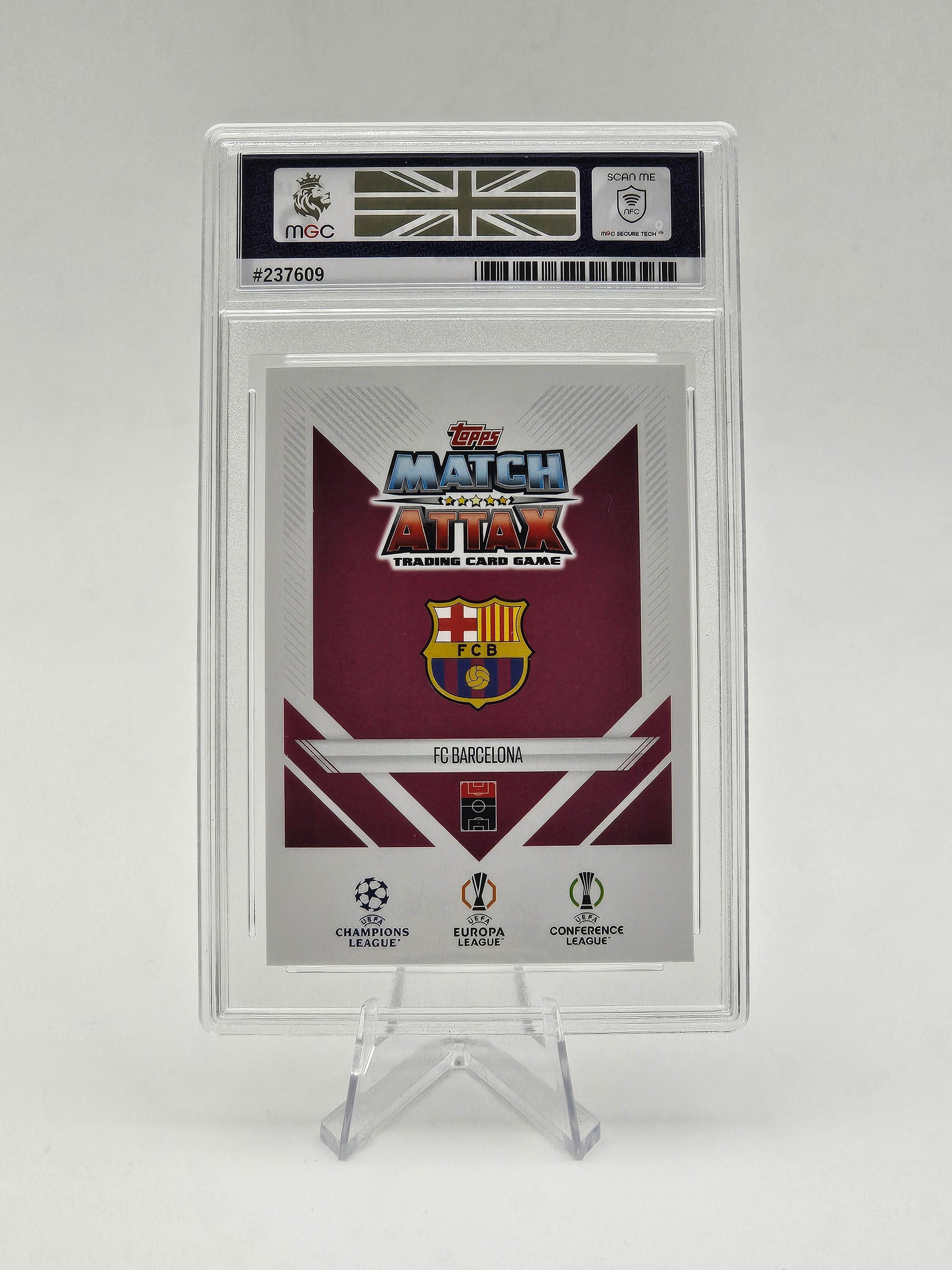 Lamine Yamal - FC Barcelona, 2024-2025 Topps Match Attax Limited Edition "Star Ballers" Card (STB LE1), MGC 9 Graded Slab