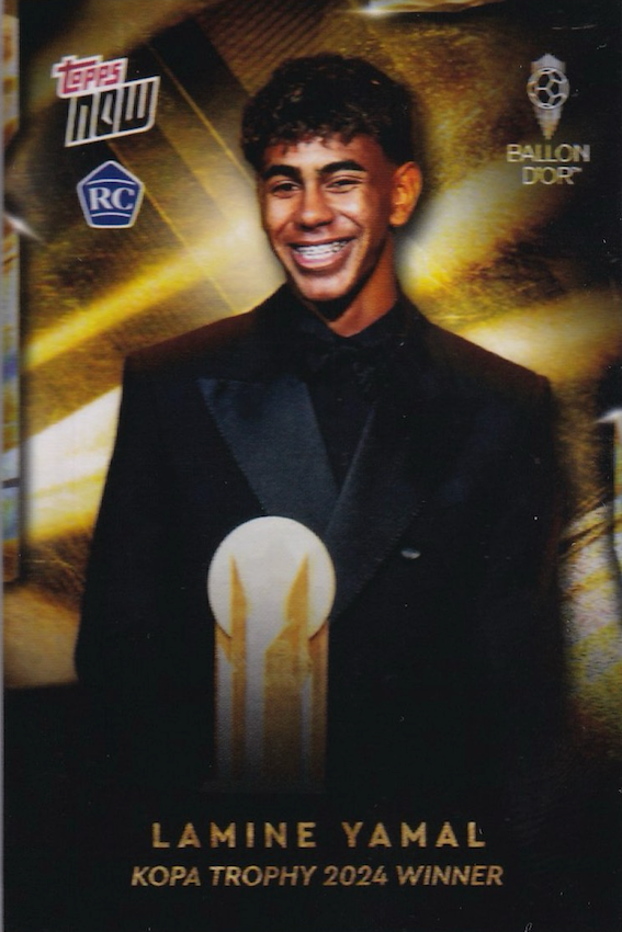Lamine Yamal, MGC 9 Graded, Ballon d'Or Kopa Trophy, Rookie, Topps Now 2024 Card