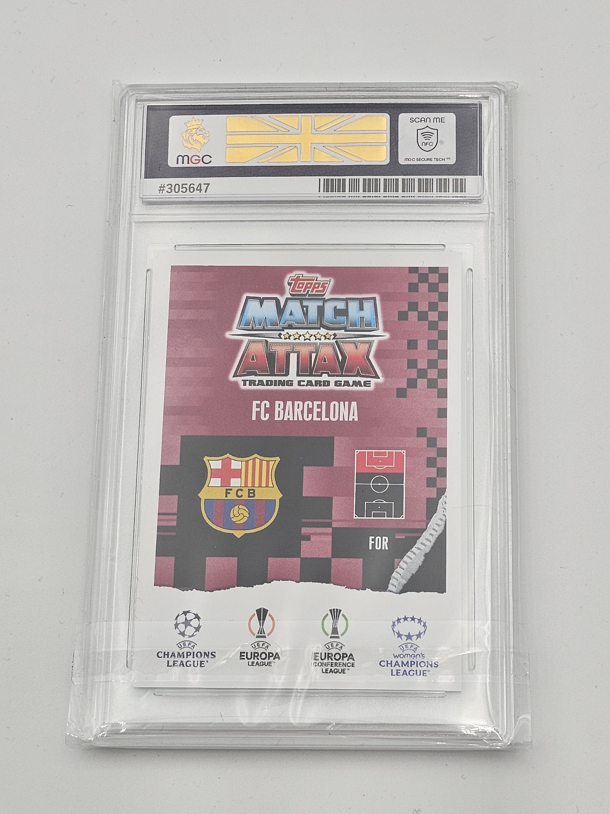Lamine Yamal ROOKIE MGC 10 Gem Mint - Green Emerald Breakthrough Baller #221 Match Attax Extra 23/24