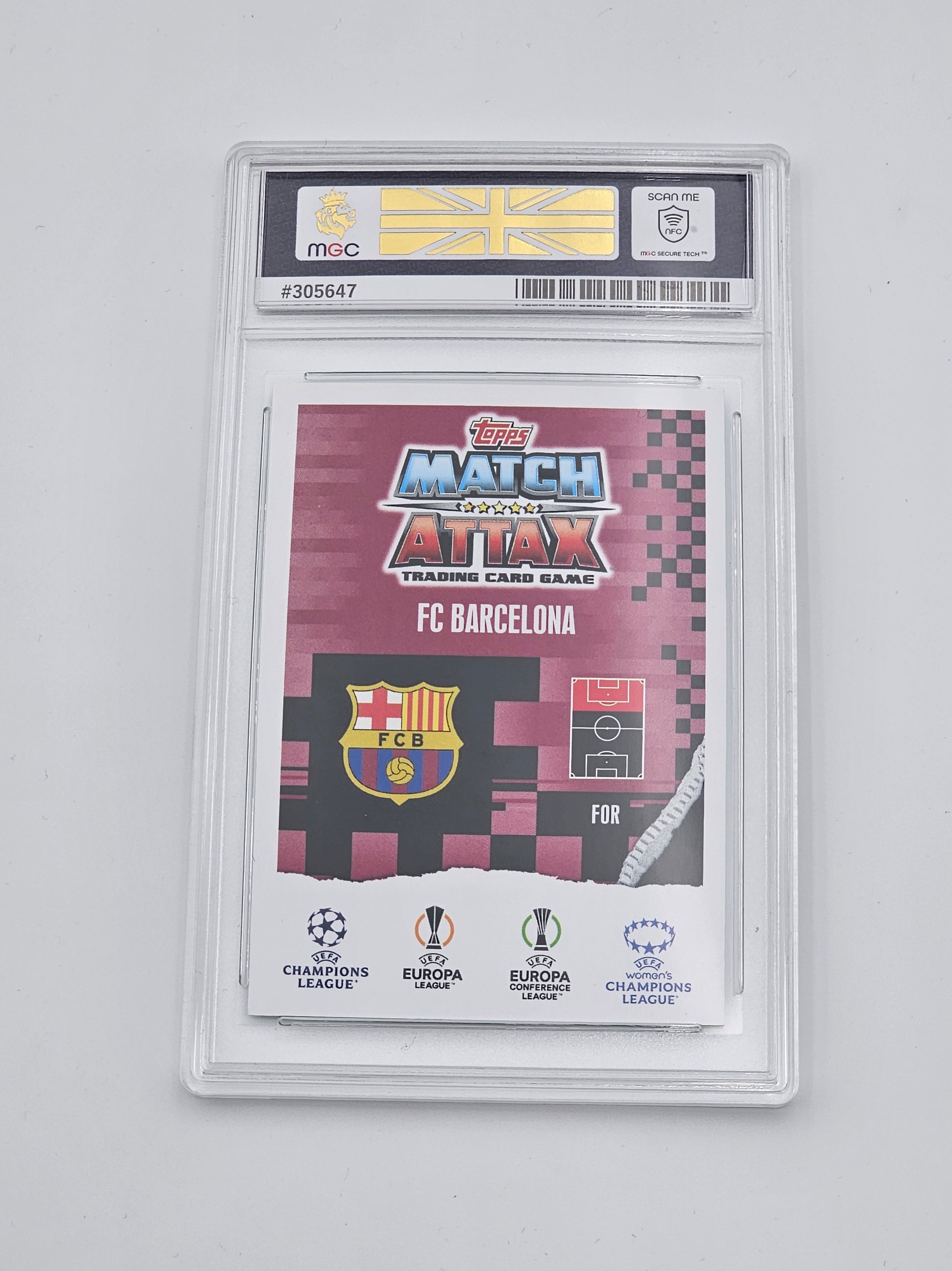 Lamine Yamal ROOKIE MGC 10 Gem Mint - Green Emerald Breakthrough Baller #221 Match Attax Extra 23/24