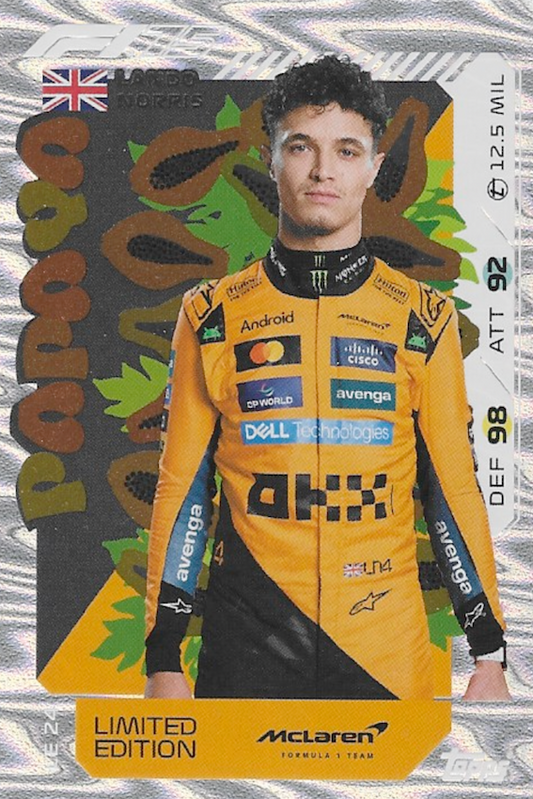 Lando Norris Limited Edition Card #LE24 - Topps Turbo Attax 2025