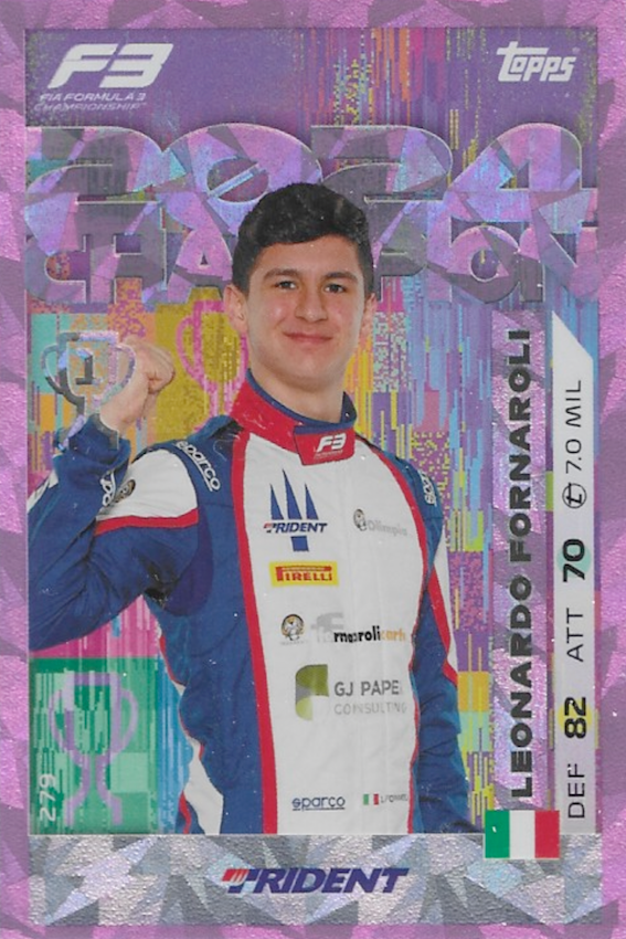 Leonardo Fornaroli Pink Parallel #279, Topps Turbo Attax 2025, MINT!