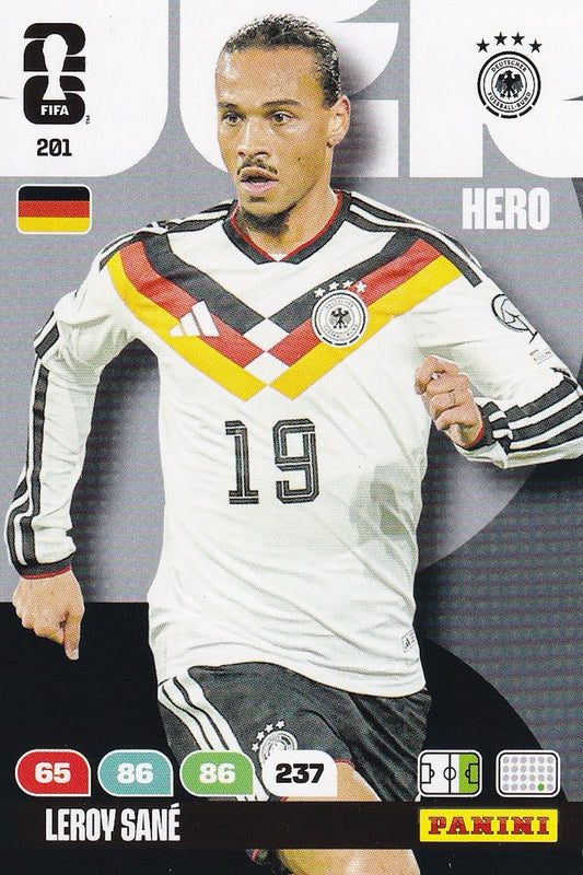 Leroy Sane Hero Base Card #201 - FIFA WORLD CUP 2026 - Panini Adrenalyn XL - Germany