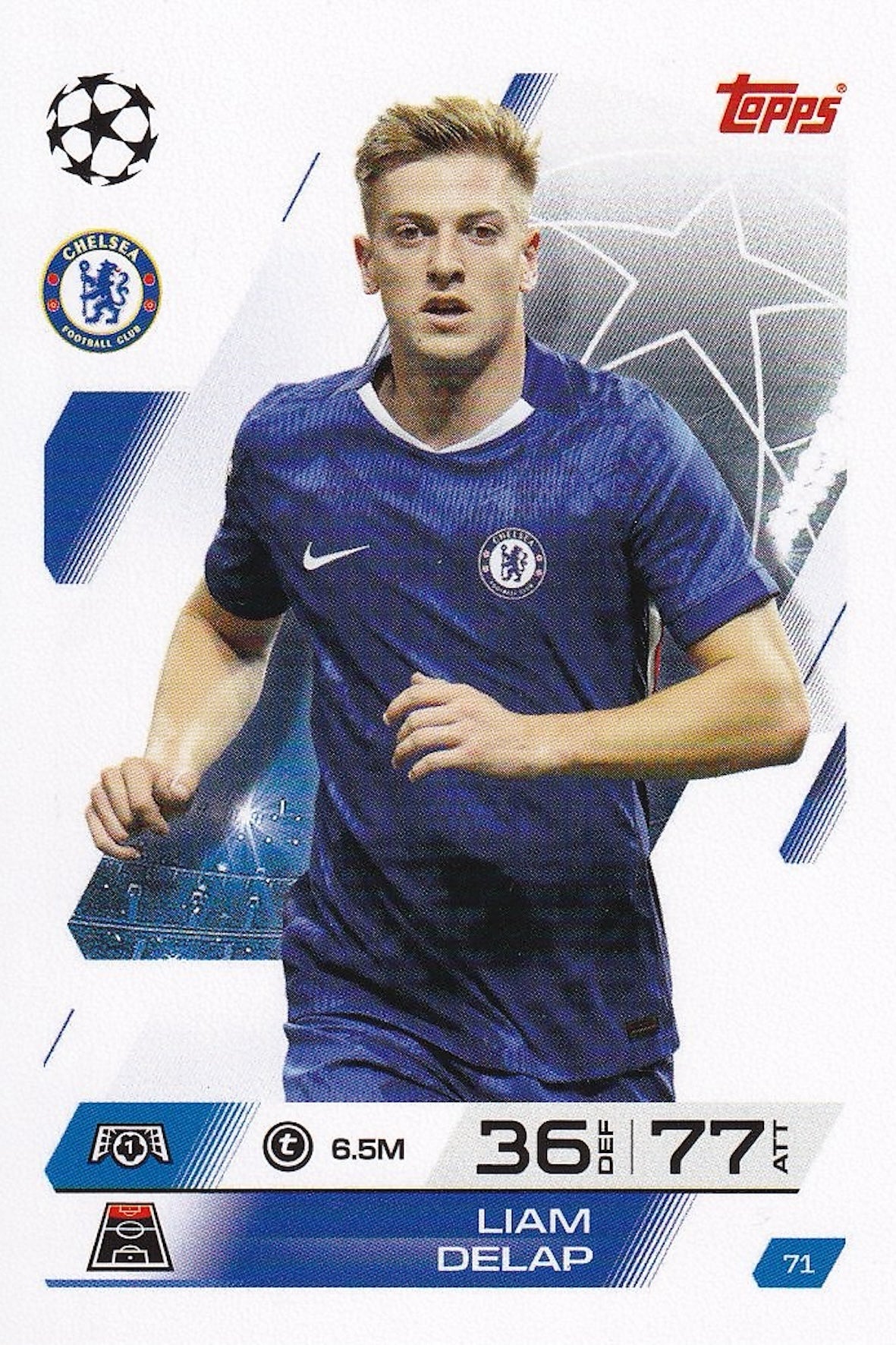 Liam Delap Base Card #71 - Topps Match Attax 25/26 (2025/2026) Chelsea