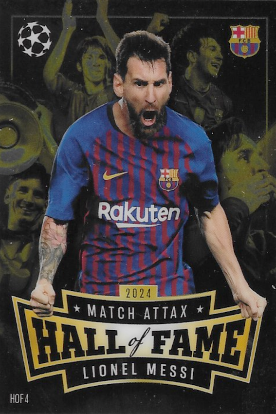 Lionel Messi Hall of Fame Card HOF 4 - Topps Match Attax 24/25 (2024/2025)