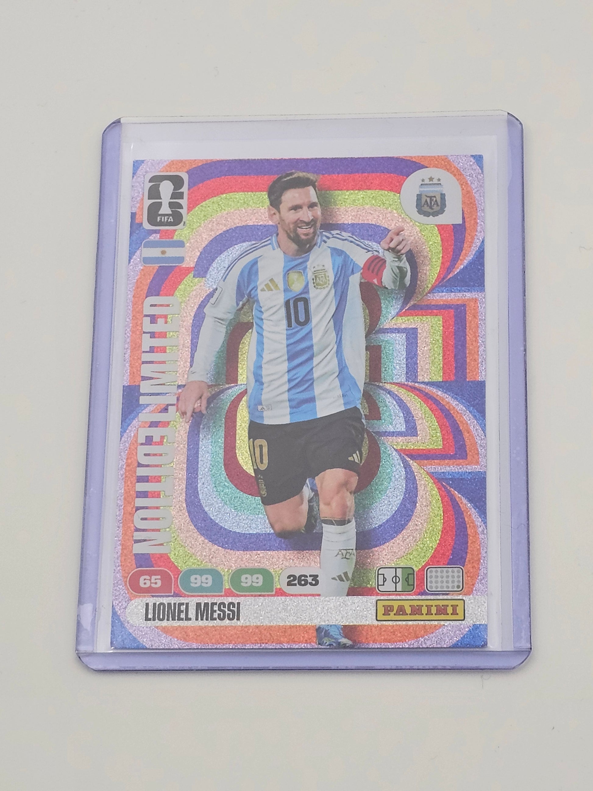 Lionel Messi Limited Edition Card - FIFA WORLD CUP 2026 - Panini Adrenalyn XL - Argentina