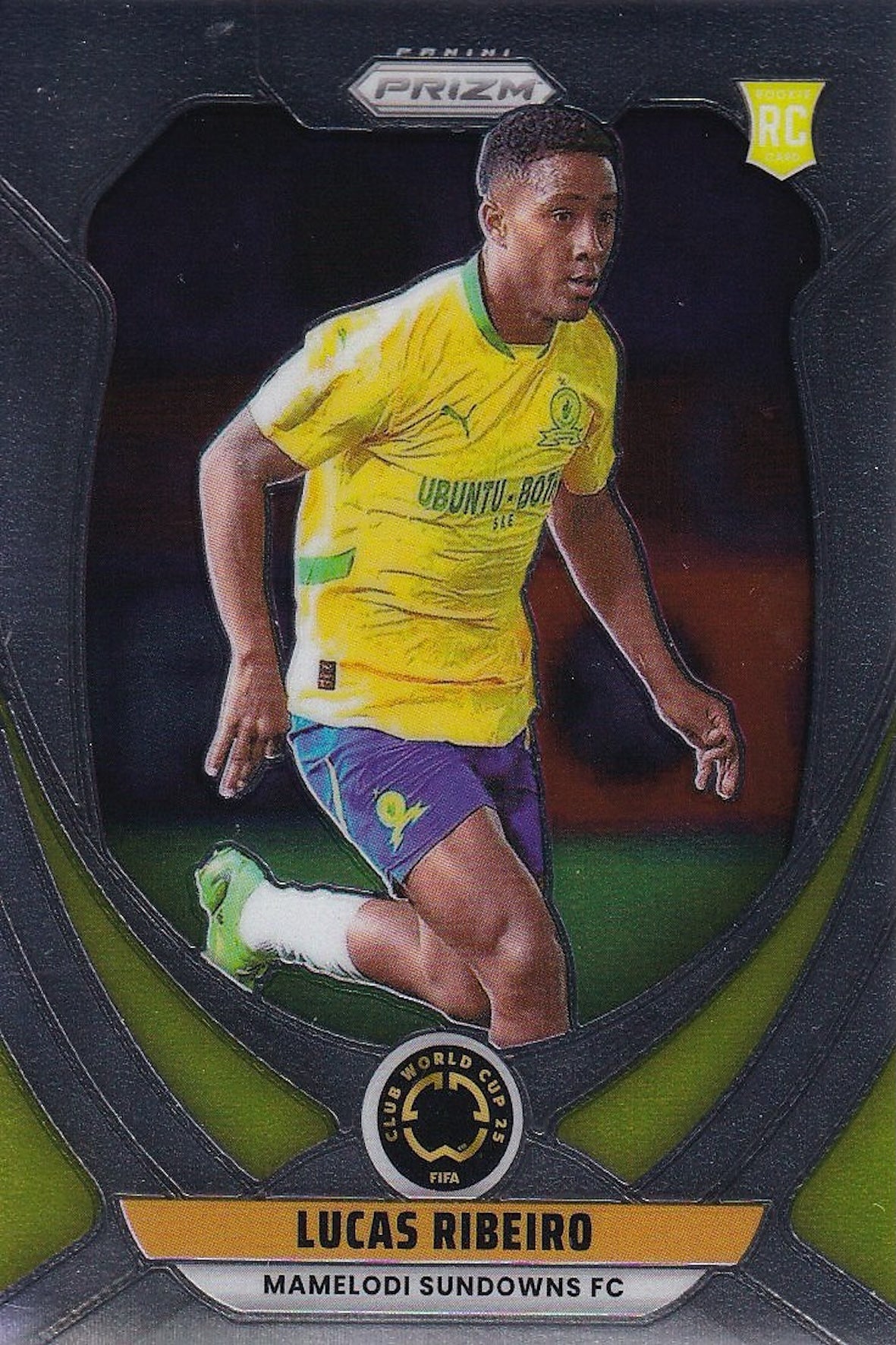 Lucas Ribeiro Rookie (RC) Base Card #130 - Panini Prizm FIFA Club World Cup 25 (2025) - Mamelodi Sundowns F.C.