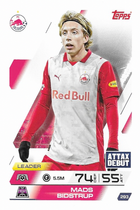 Mads Bidstrup Attax Debut Base Card #293 - Topps Match Attax 25/26 (2025/2026)