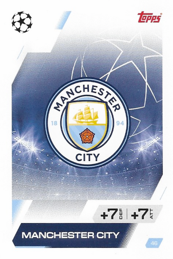 Manchester City Team Badge Boost Card #46 - Topps Match Attax 25/26 (2025/2026)