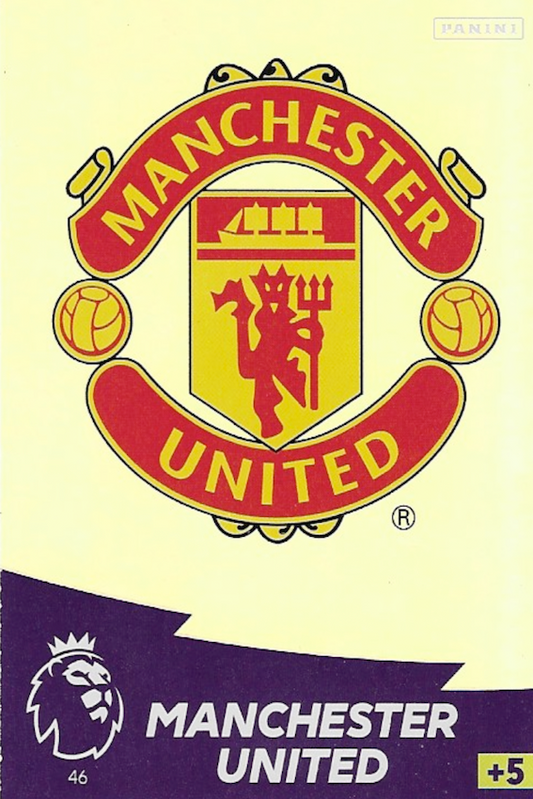 Manchester United Club Crest Card No #46 - Adrenalyn XL 2020/21 Premier League