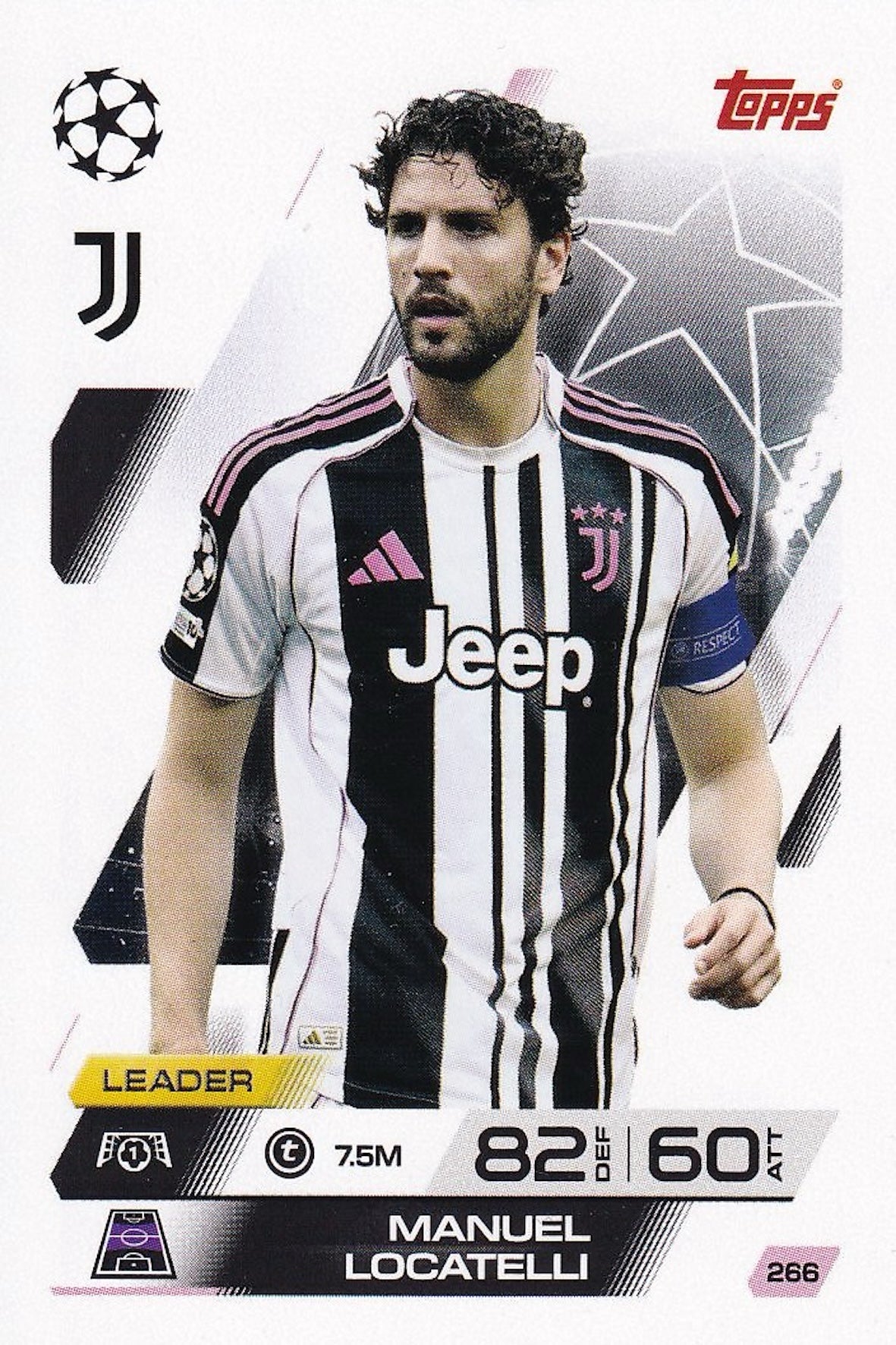 Manuel Locatelli Base Card #266 - Topps Match Attax 25/26 (2025/2026) Juventus