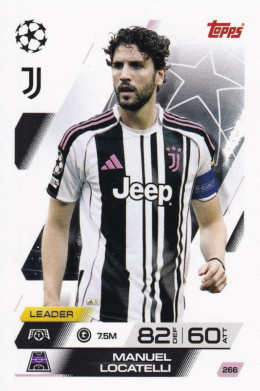 Manuel Locatelli Base Card #266 - Topps Match Attax 25/26 (2025/2026) Juventus