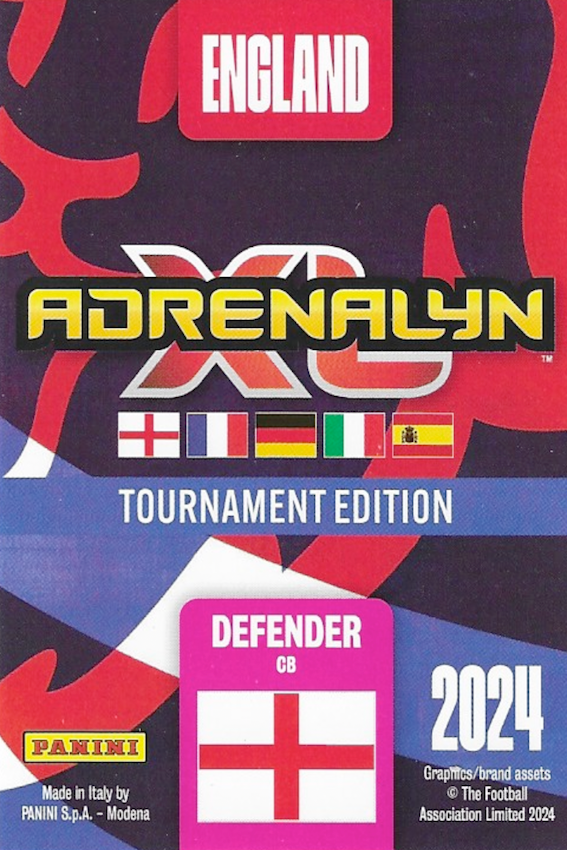 Marc Guehi Base Card Number 41 - Adrenalyn XL England Tournament Edition by Panini