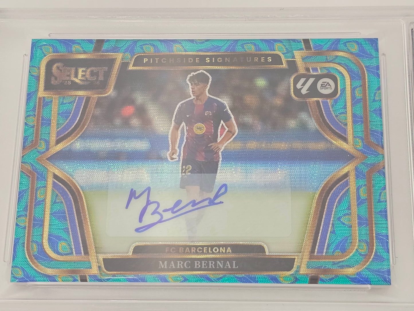 Marc Bernal Peacock Auto Rookie Card - FC Barcelona 2025-26 Panini Select - MGC 9 Graded