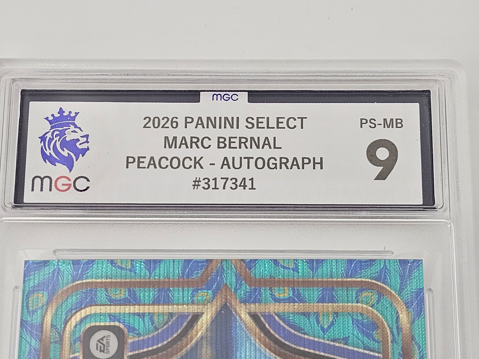 Marc Bernal Peacock Auto Rookie Card - FC Barcelona 2025-26 Panini Select - MGC 9 Graded