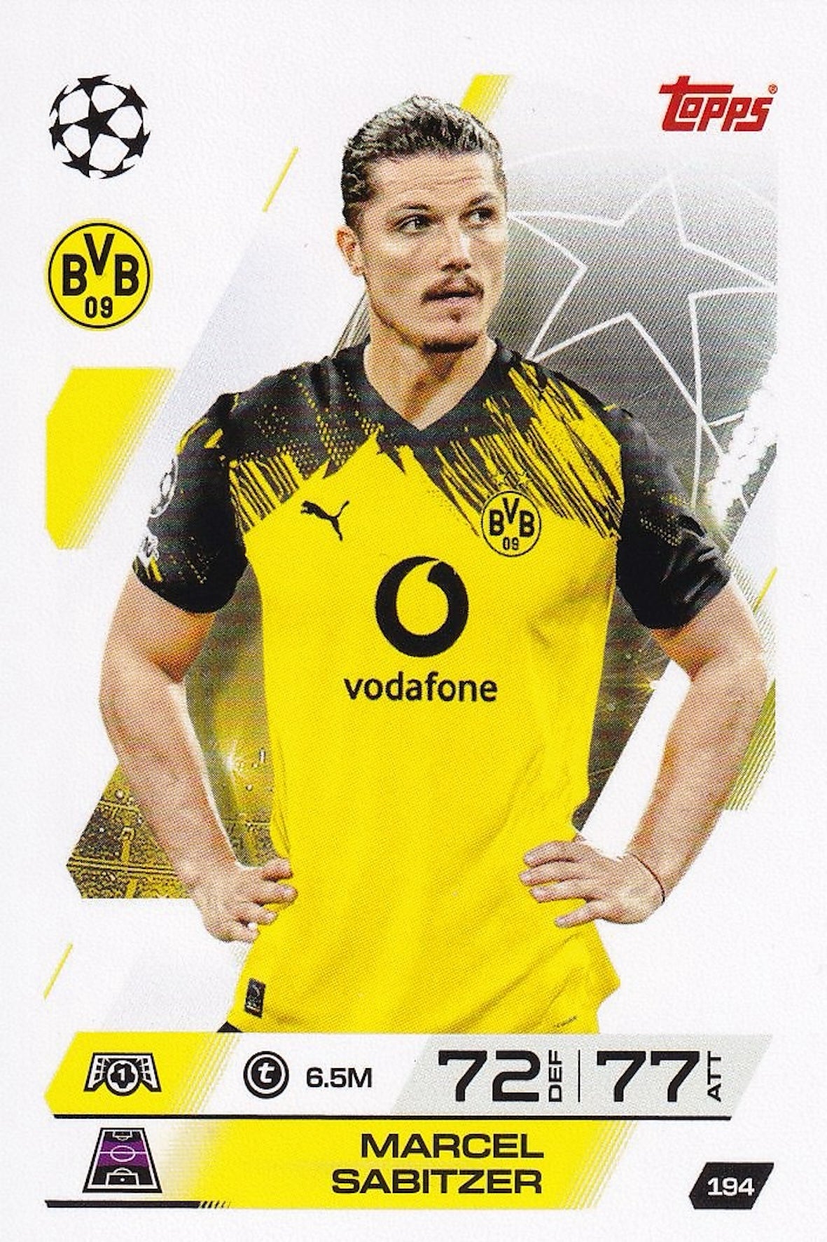 Marcel Sabitzer Base Card #194 - Topps Match Attax 25/26 (2025/2026)
