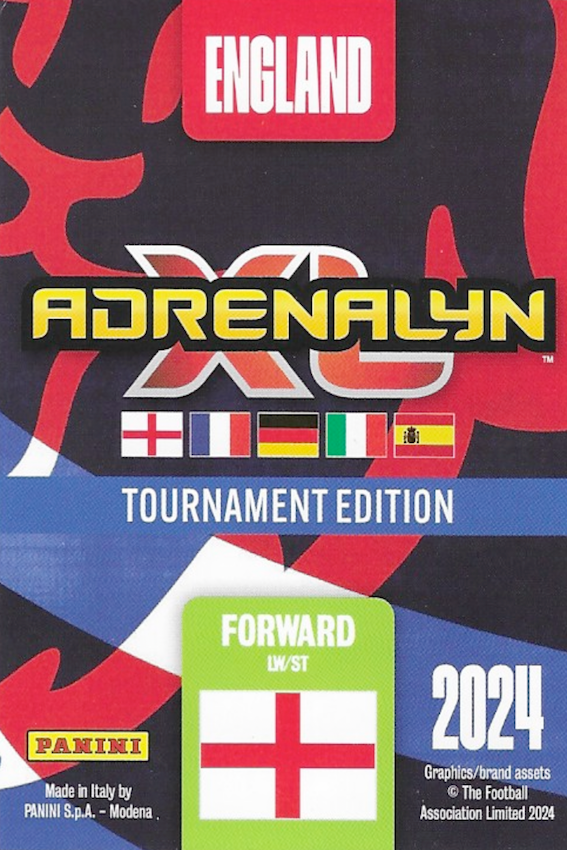 Marcus Rashford Base Card Number 62 - Adrenalyn XL England 2024 Tournament Edition