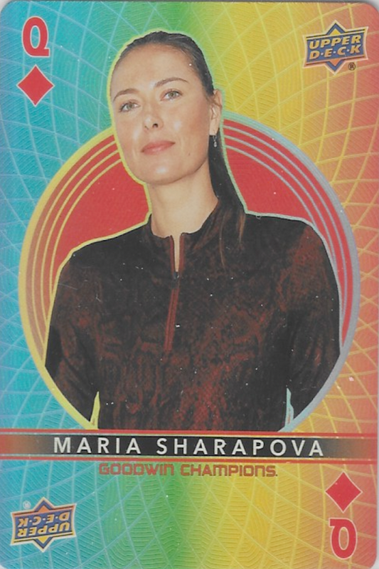 Maria Sharapova 2022 Upper Deck Goodwin Champions Playing Cards Q Diamonds