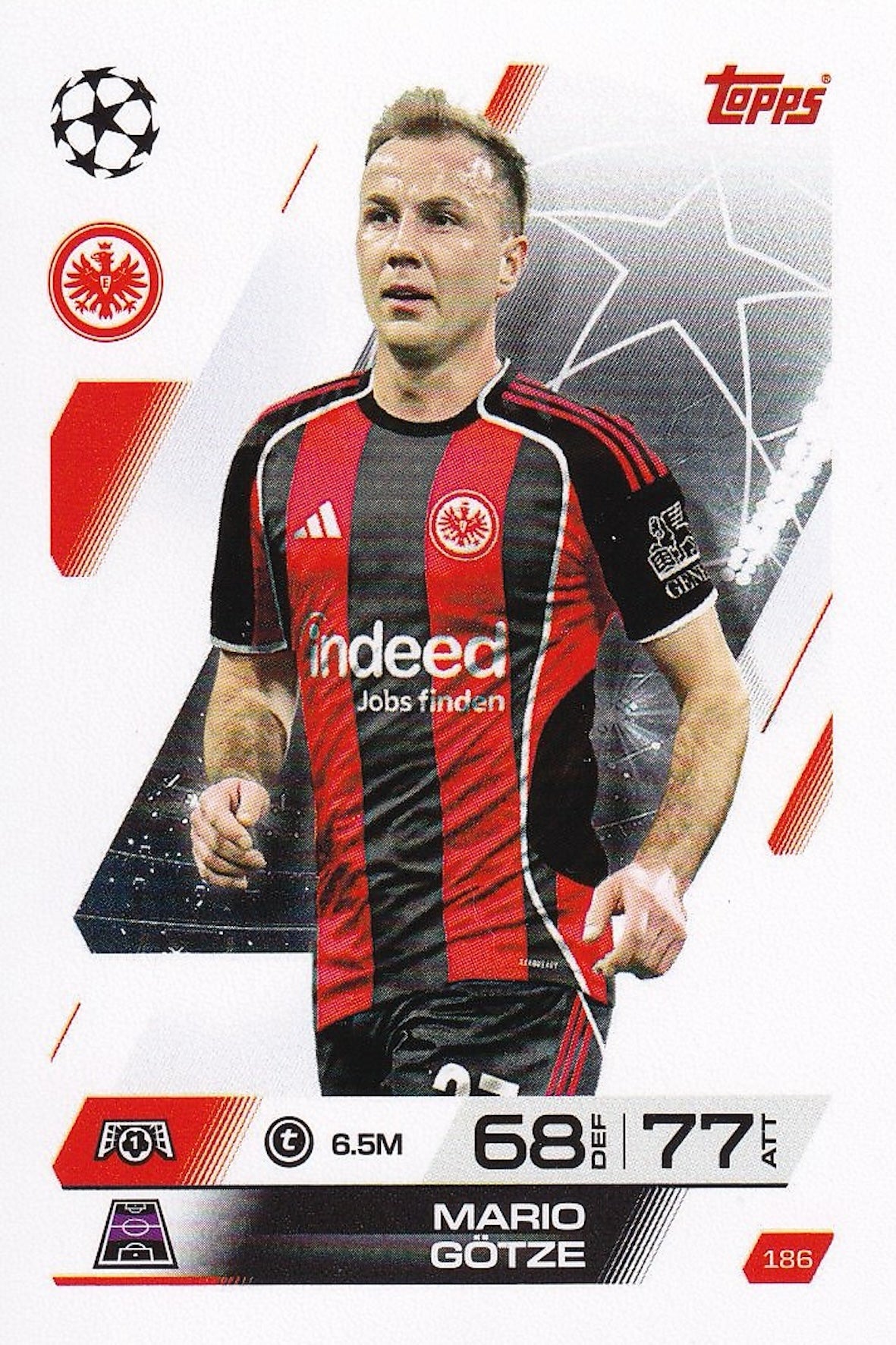 Mario Gotze Base Card #186 - Topps Match Attax 25/26 (2025/2026) Frankfurt