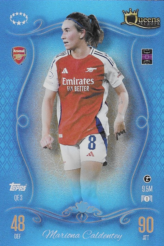 Mariona Caldentey QE3 Queens of Europe Card - Topps MATCH ATTAX 24/25 2024/2025 (Arsenal)