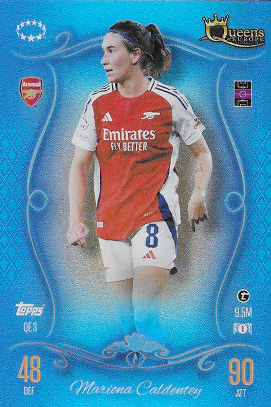 Mariona Caldentey QE3 Queens of Europe Card - Topps MATCH ATTAX 24/25 2024/2025 (Arsenal)