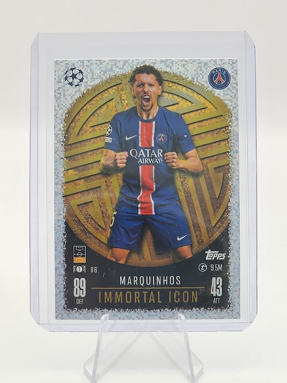 Marquinhos Immortal Icon Exclusive Card #II6 - Topps Match Attax 2024/2025 24/25 PSG - 1st Edition