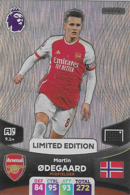 Martin Odegaard Limited Edition Card - Adrenalyn XL 2024 Premier League (Arsenal)