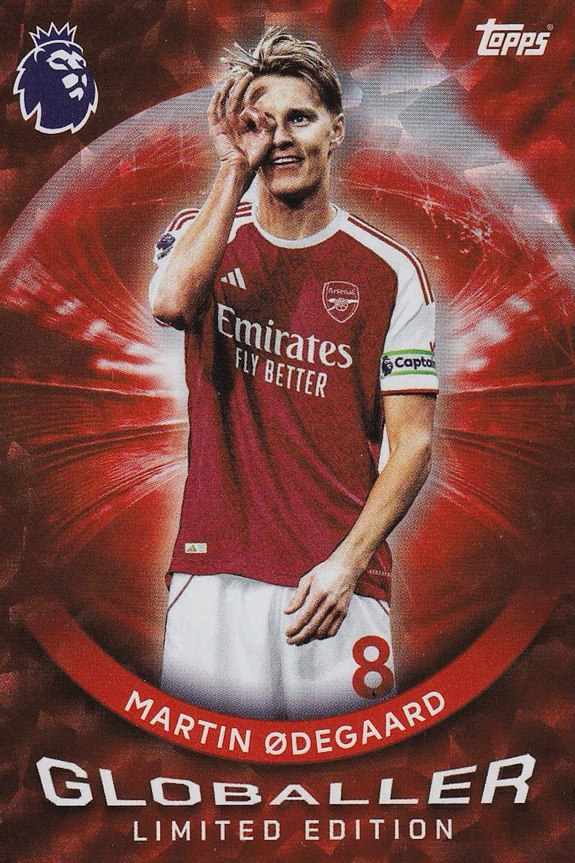 Martin Odegaard Globaller Card #WC1 - Topps Premier League 2025/26 - Arsenal