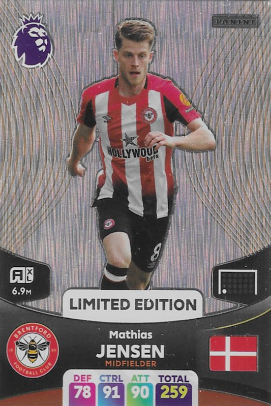 Mathias Jensen Limited Edition Card - Adrenalyn XL 2024 Premier League by Panini