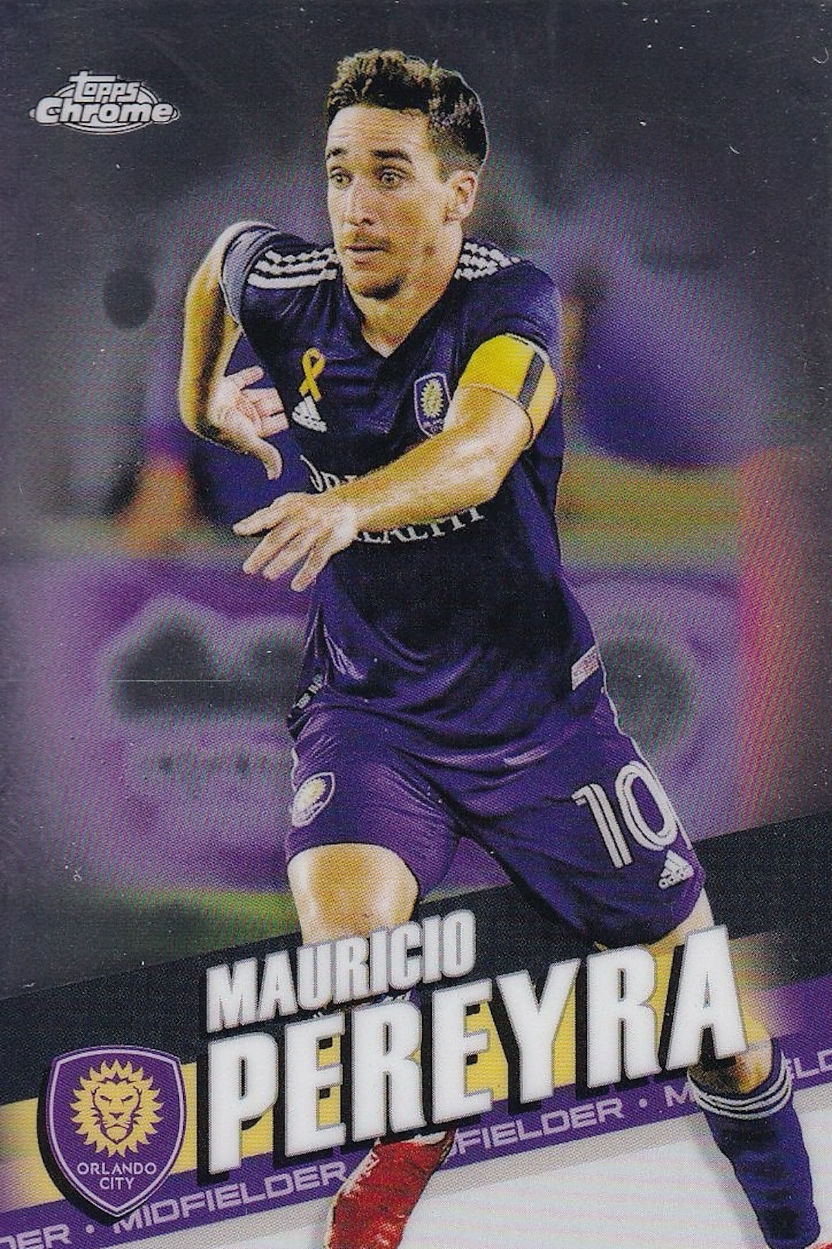 Mauricio Pereyra Base Card #53 - Topps Chrome 2022 MLS - Orlando City SC