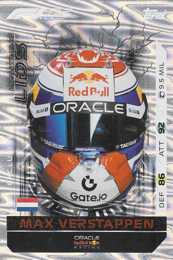 Max Verstappen Lightning Lids Exclusive Card #LL3 - Topps Turbo Attax 2025 F1 (FORMULA ONE)