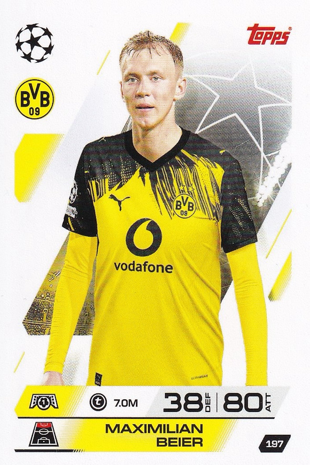 Maximilian Beier Base Card #197 - Topps Match Attax 25/26 (2025/2026) Borussia Dortmund