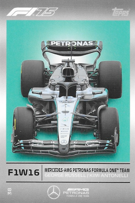 Mercedes Car F1W16 Card #38 - Topps F1 Turbo Attax 2025 