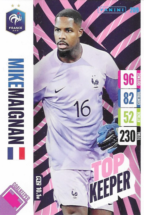 Mike Maignan Top Keeper Card No 209 - Adrenalyn XL England 2024 Tournament Edition