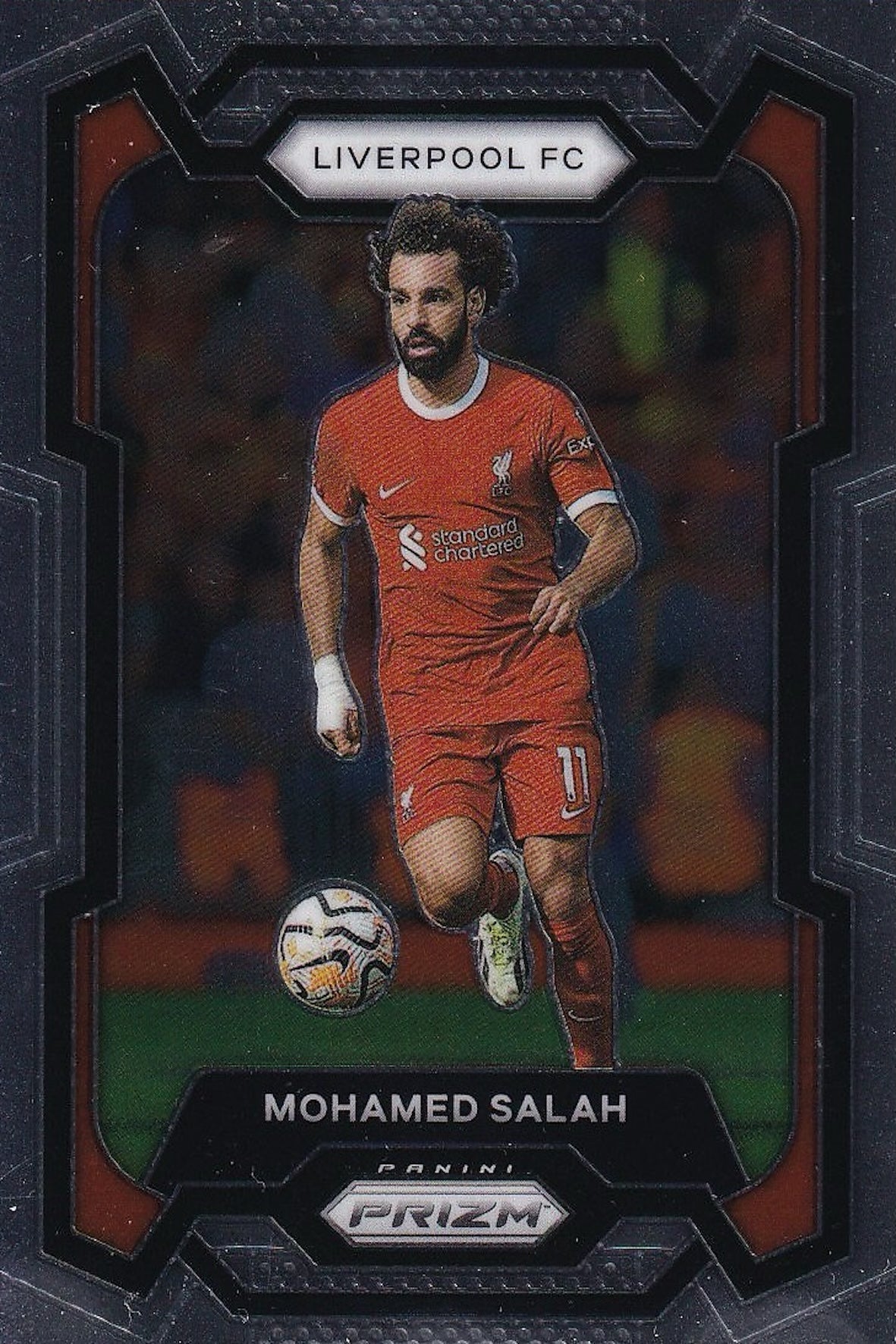 Mohamed Salah Base Card #73 - 2023-24 Panini Prizm Premier League Soccer (Liverpool)