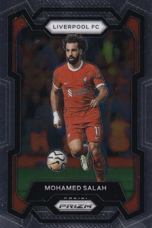 Mohamed Salah Base Card #73 - 2023-24 Panini Prizm Premier League Soccer (Liverpool)