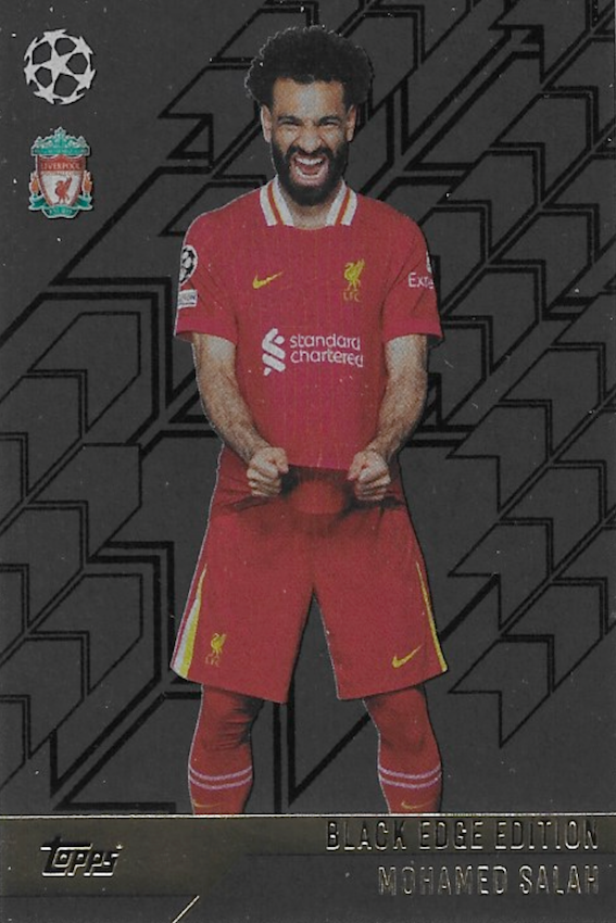 Mohamed Salah Black Edge Edition Card Number BE 9 - Topps Match Attax 2024/2025