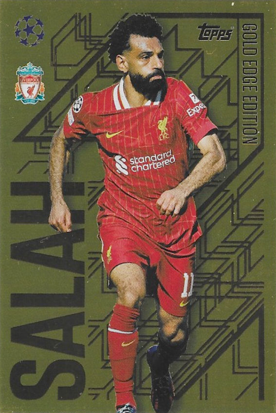 Mohamed Salah Gold Edge Edition Card #GE4 - Topps Match Attax 24/25 (2024/2025) Liverpool