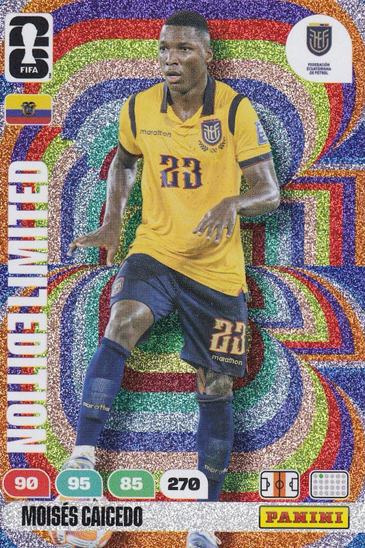 Moises Caicedo Limited Edition Card - FIFA 2026 World Cup - Adrenalyn XL - Ecuador