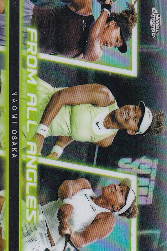 Naomi Osaka From All Angles #FAA-1 - 2025 Topps Chrome Tennis Card