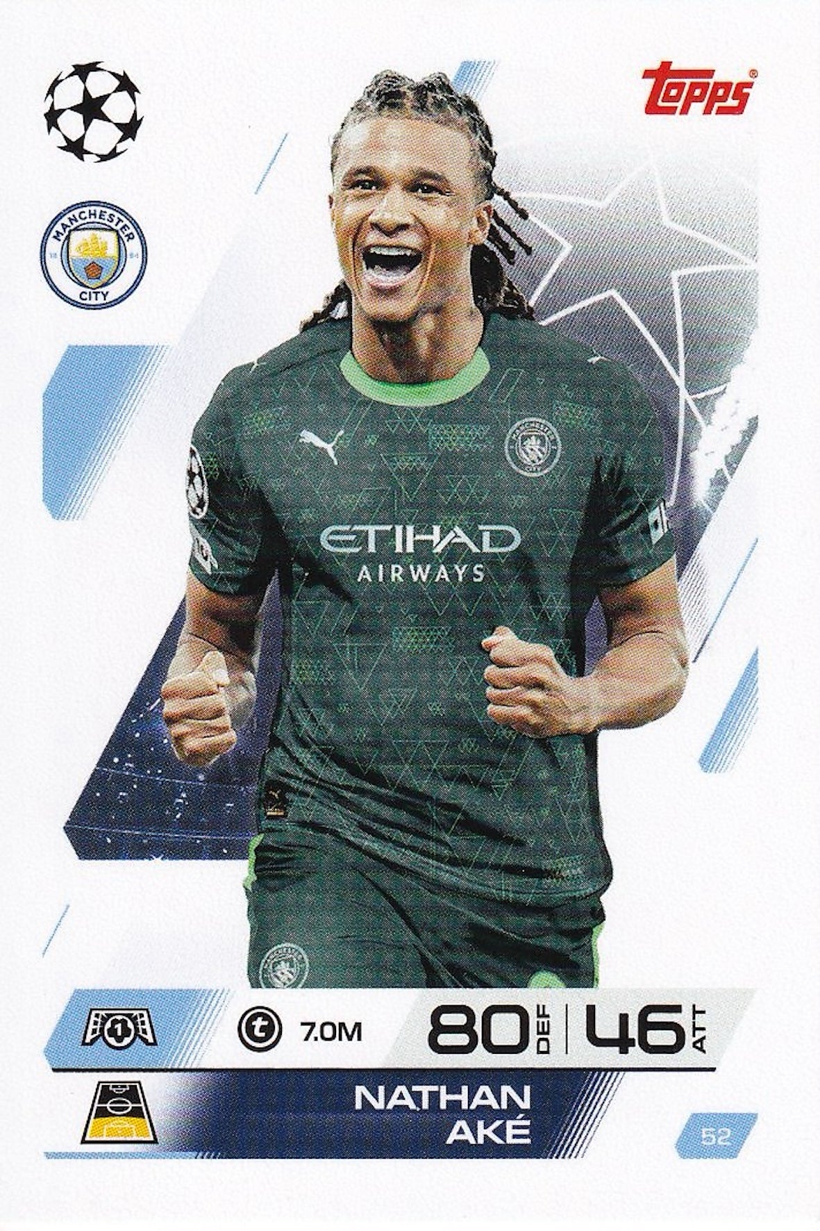 Nathan Ake Base Card #52 - Topps Match Attax 25/26 (2025/2026) Manchester City