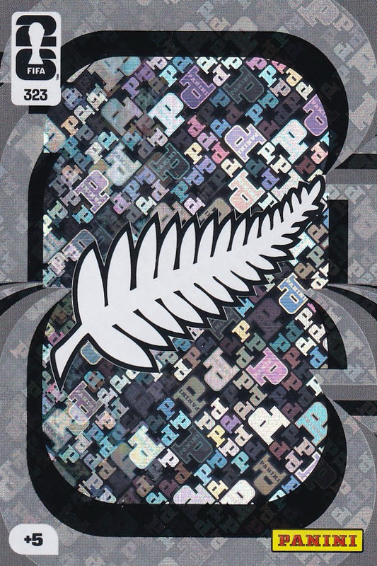 New Zealand Team Crest Card #323 - FIFA WORLD CUP 2026 - Panini Adrenalyn XL
