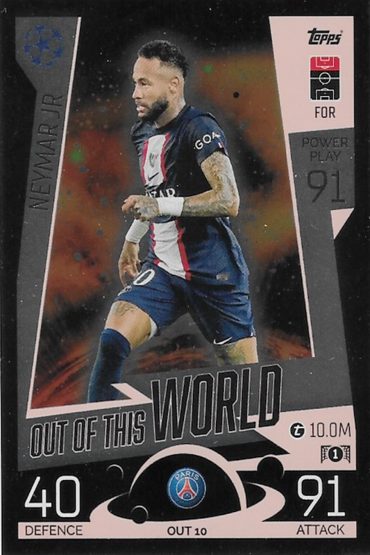 Neymar Jr Out of this World Card - Topps Match Attax Extra 2022/2023 - PSG