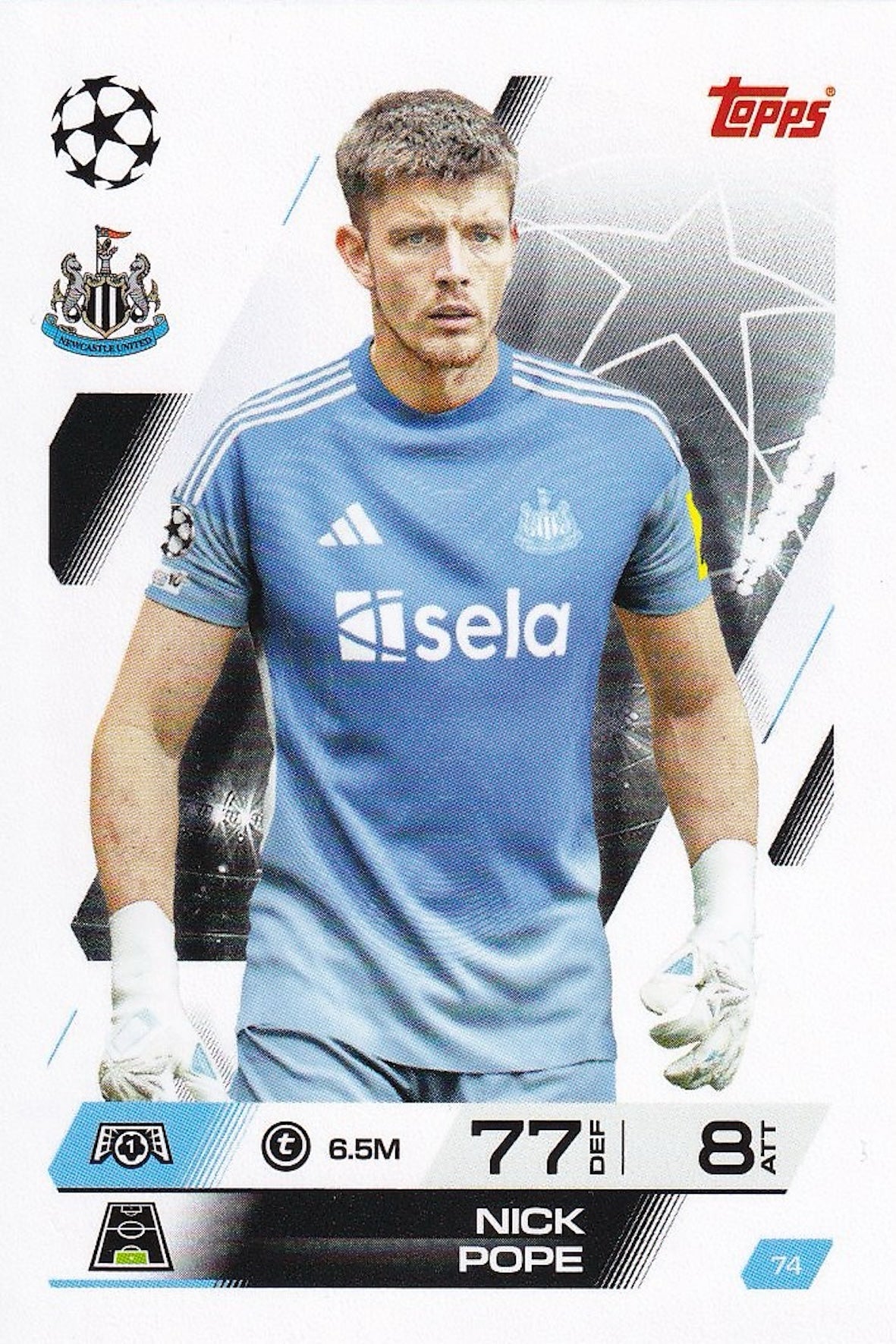 Nick Pope Base Card #74 - Topps Match Attax 25/26 (2025/2026) Newcastle United
