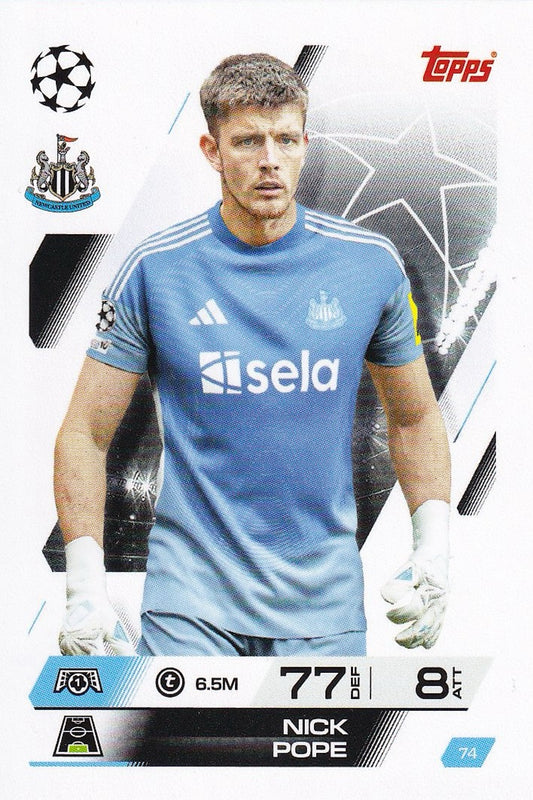 Nick Pope Base Card #74 - Topps Match Attax 25/26 (2025/2026) Newcastle United