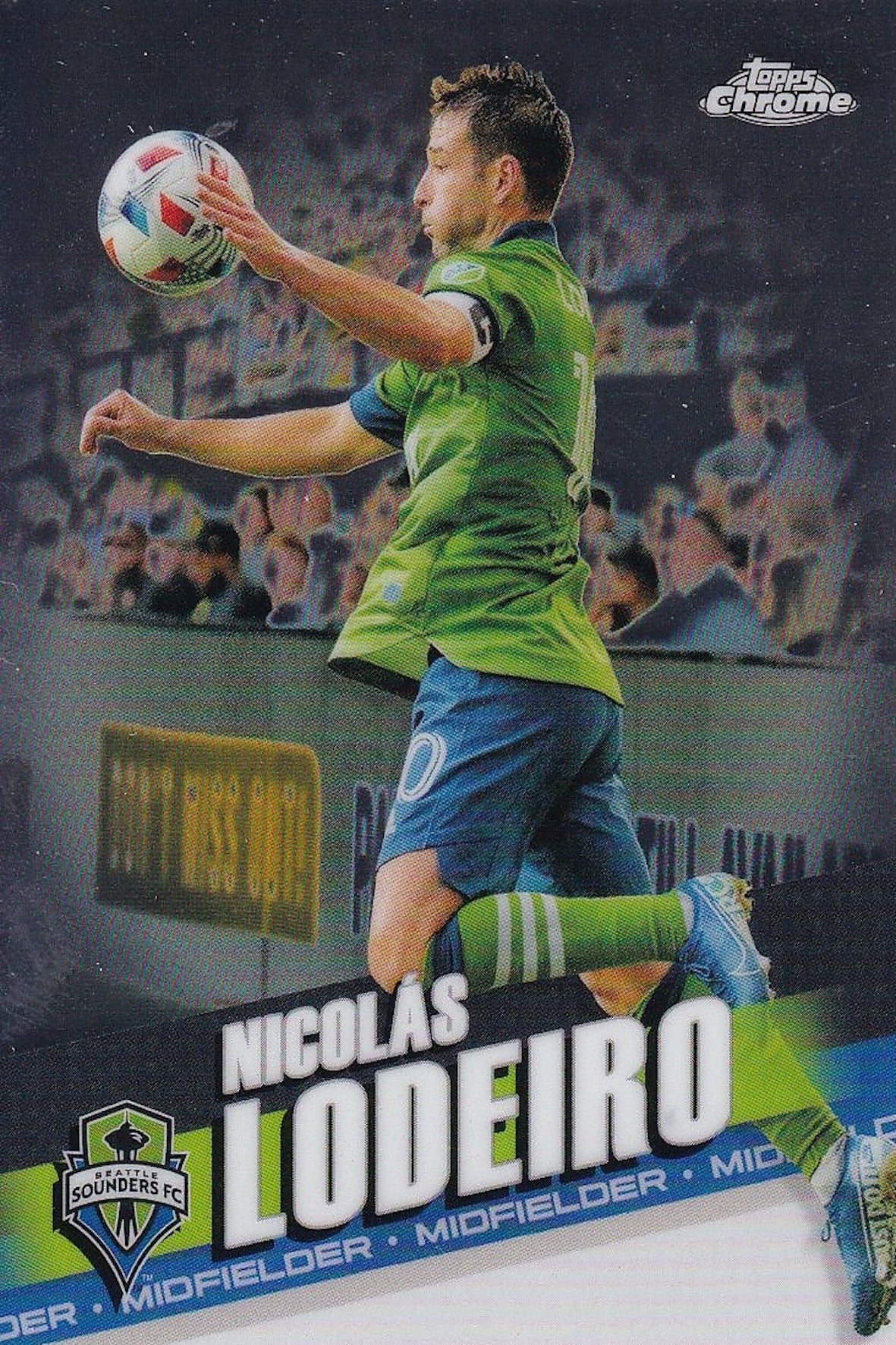 Nicolas Lodeiro Base Card #10 - Topps Chrome 2022 MLS - Seattle Sounders FC